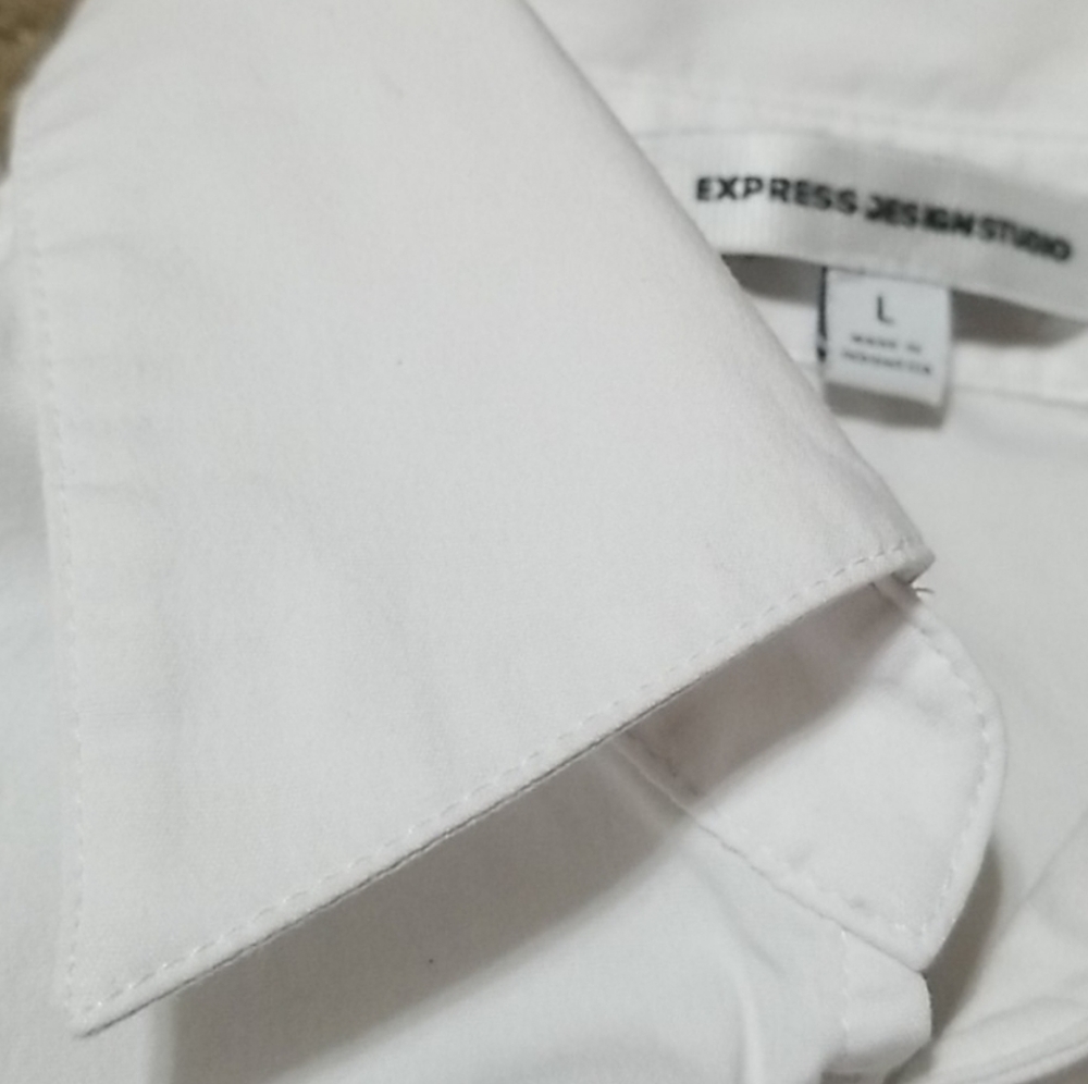 SOLD-EXPRESS Wrap Tie Blouse-L - Picture 2 of 3